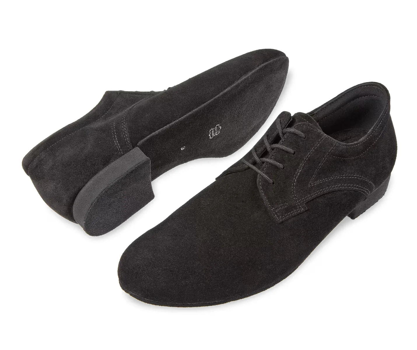 085 Tanzschuhe in Schwarz Velourleder - Image 4