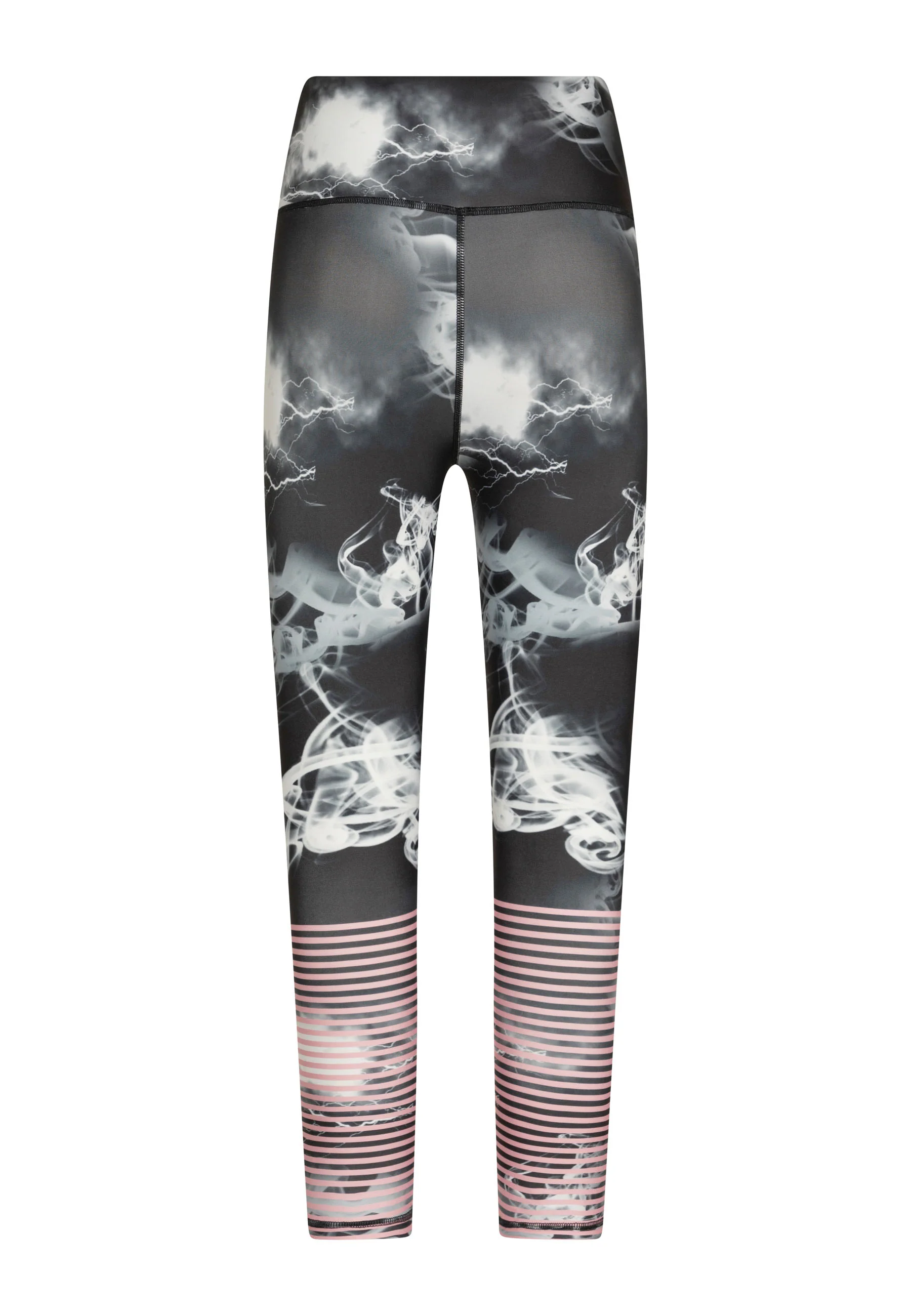 1022 Extra High Waist Leggings in Grau & Rosa - Image 3