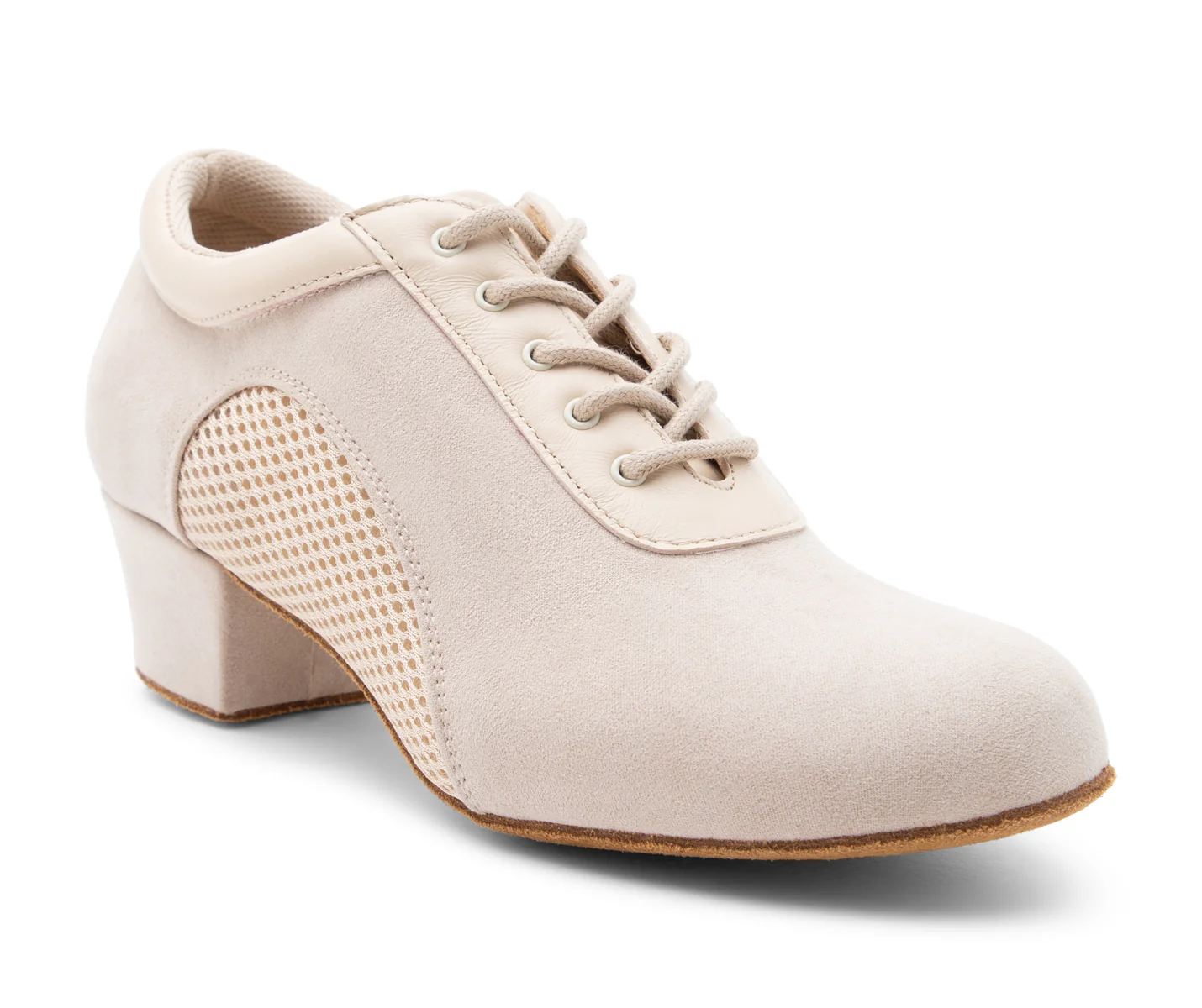 Balance Trainer-Tanzschuhe in Beige Wildleder - Image 3