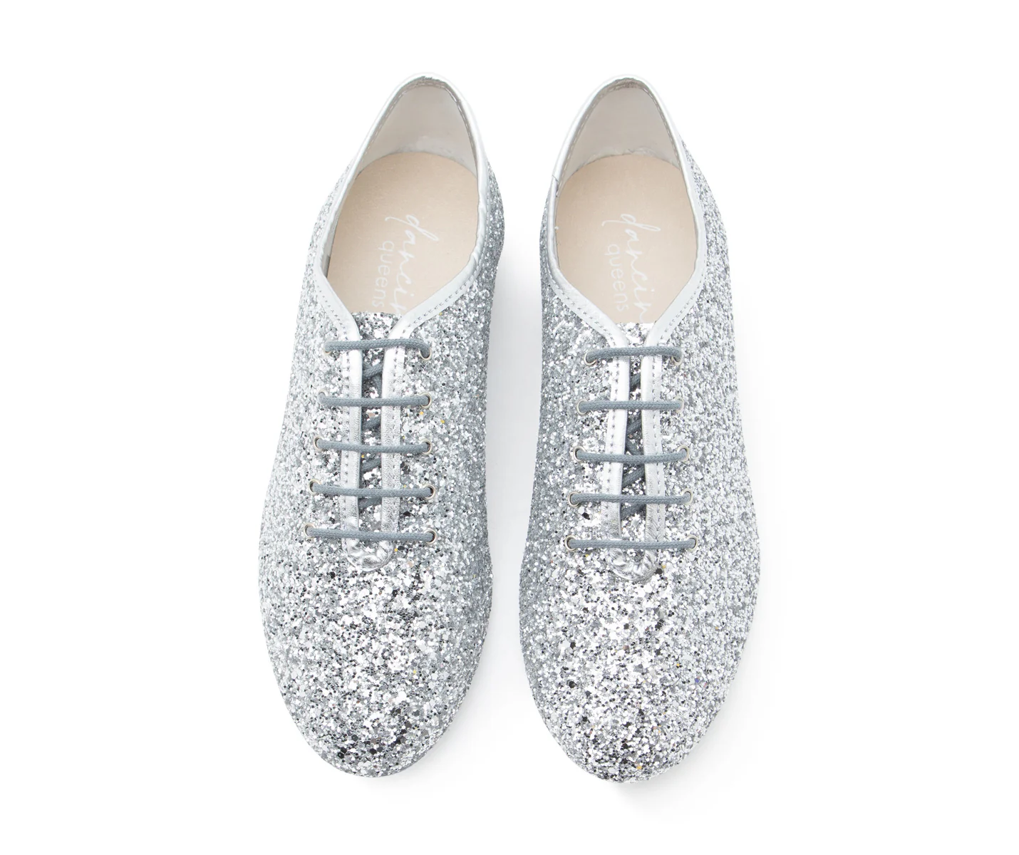 Flow Tanzschuhe in Silber Glitter - Image 3