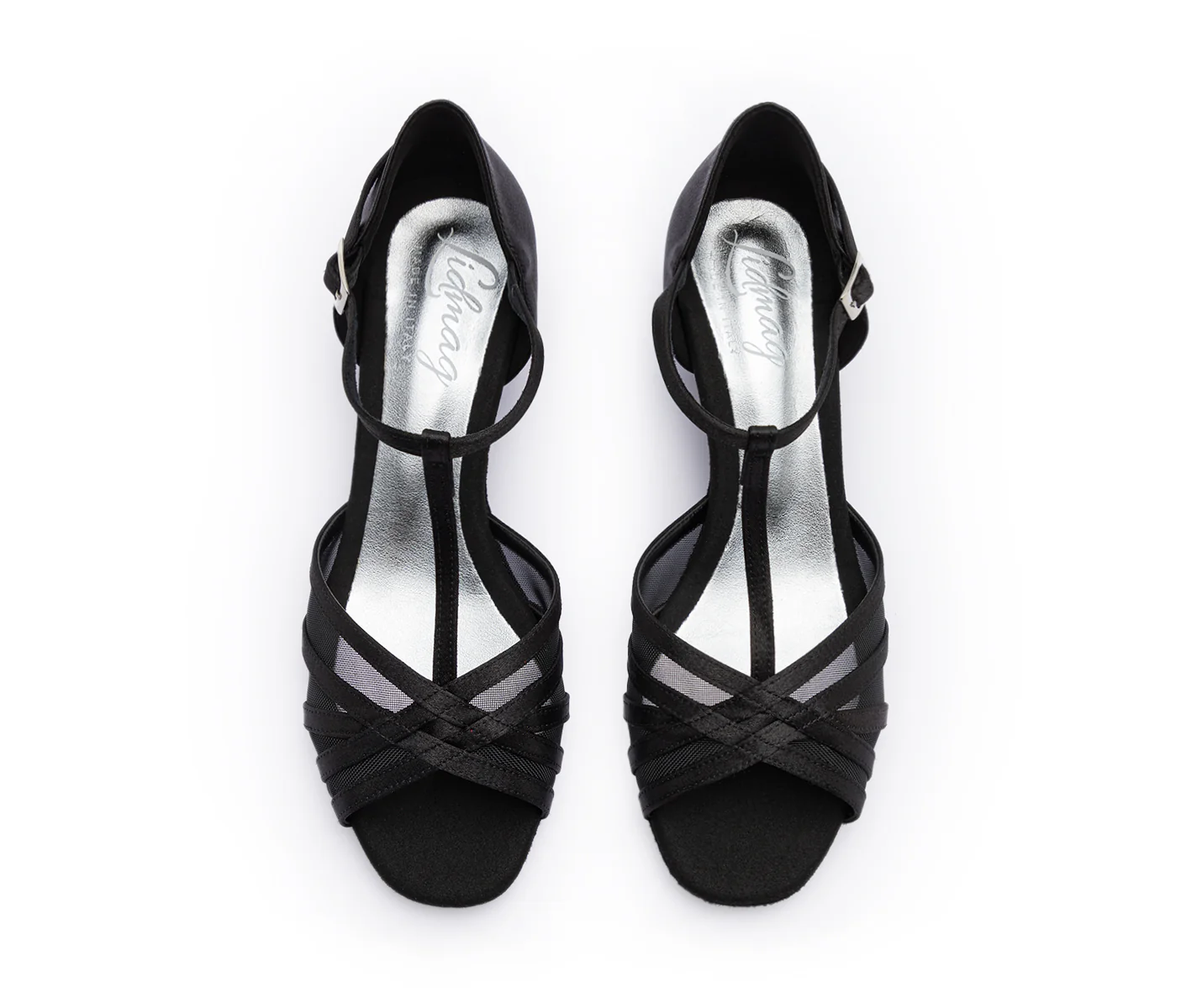 Grace Bliss Tanzschuhe in Schwarz Satin - Image 3
