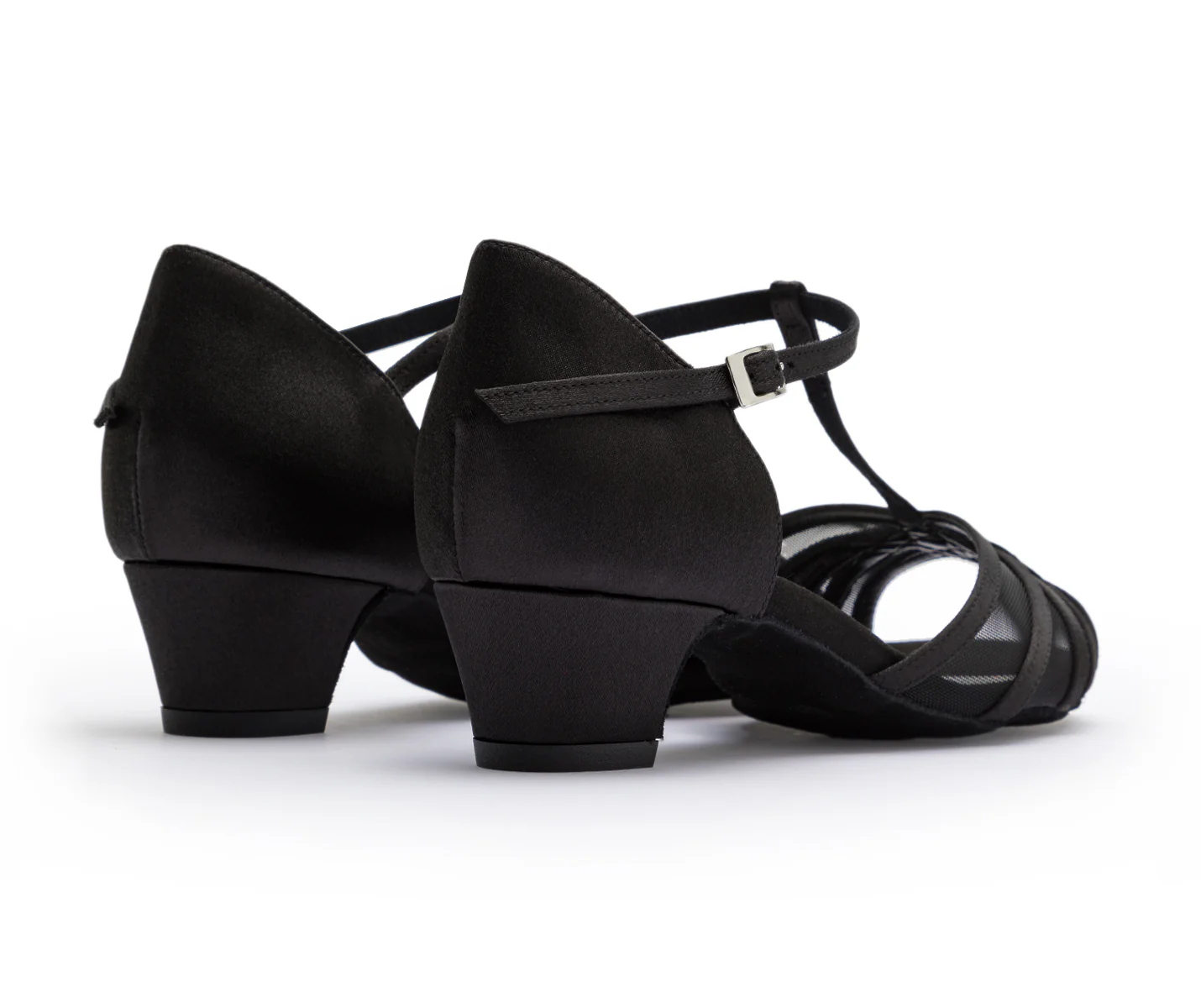 Grace Bliss Tanzschuhe in Schwarz Satin - Image 5