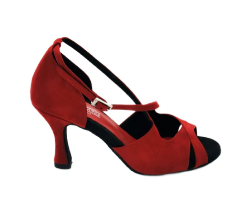 Grace Harmony Tanzschuhe in Rot Wildleder - Image 3