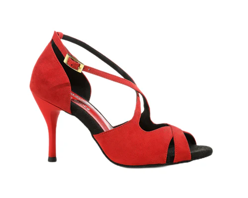 Grace Harmony Tanzschuhe in Rot Wildleder - Image 6