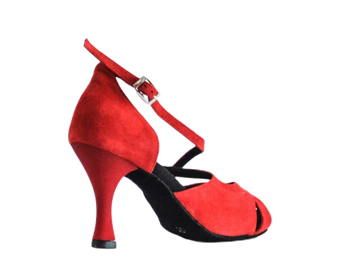 Grace Harmony Tanzschuhe in Rot Wildleder - Image 8