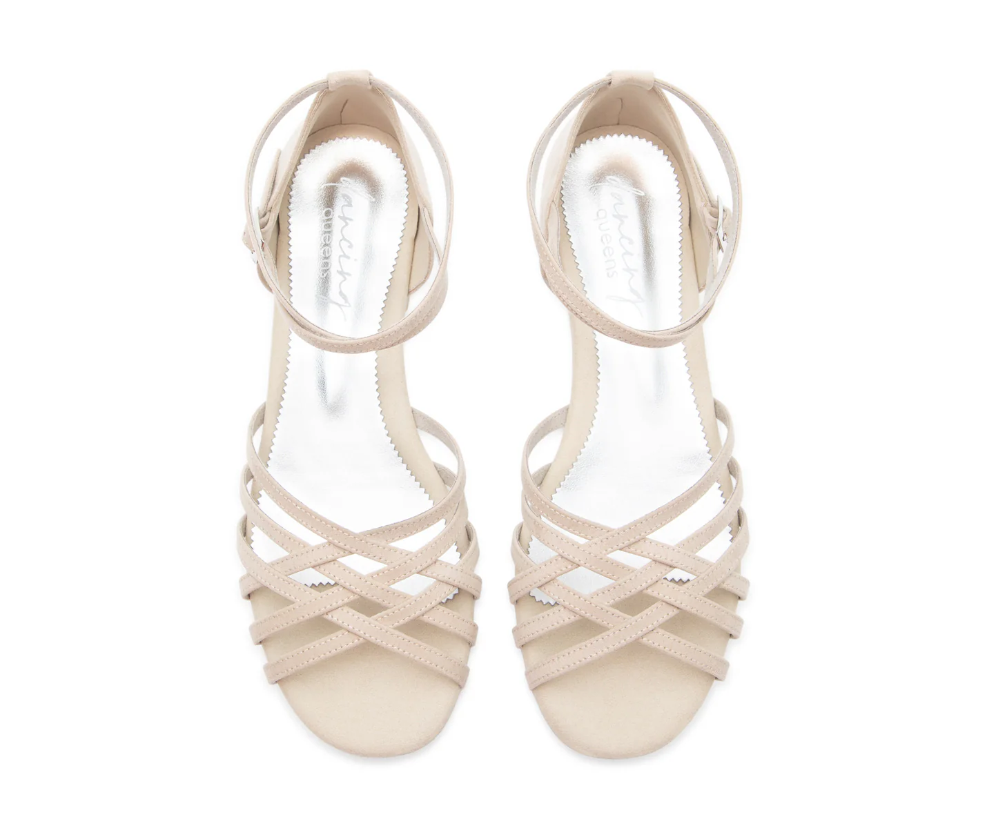 Joy Tanzschuhe in Beige Microfaser - Image 4