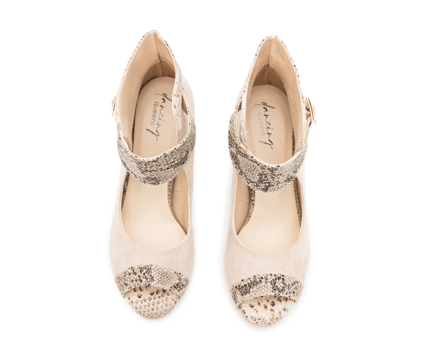 Magnet Essence Tanzschuhe in Beige Wildleder - Image 4