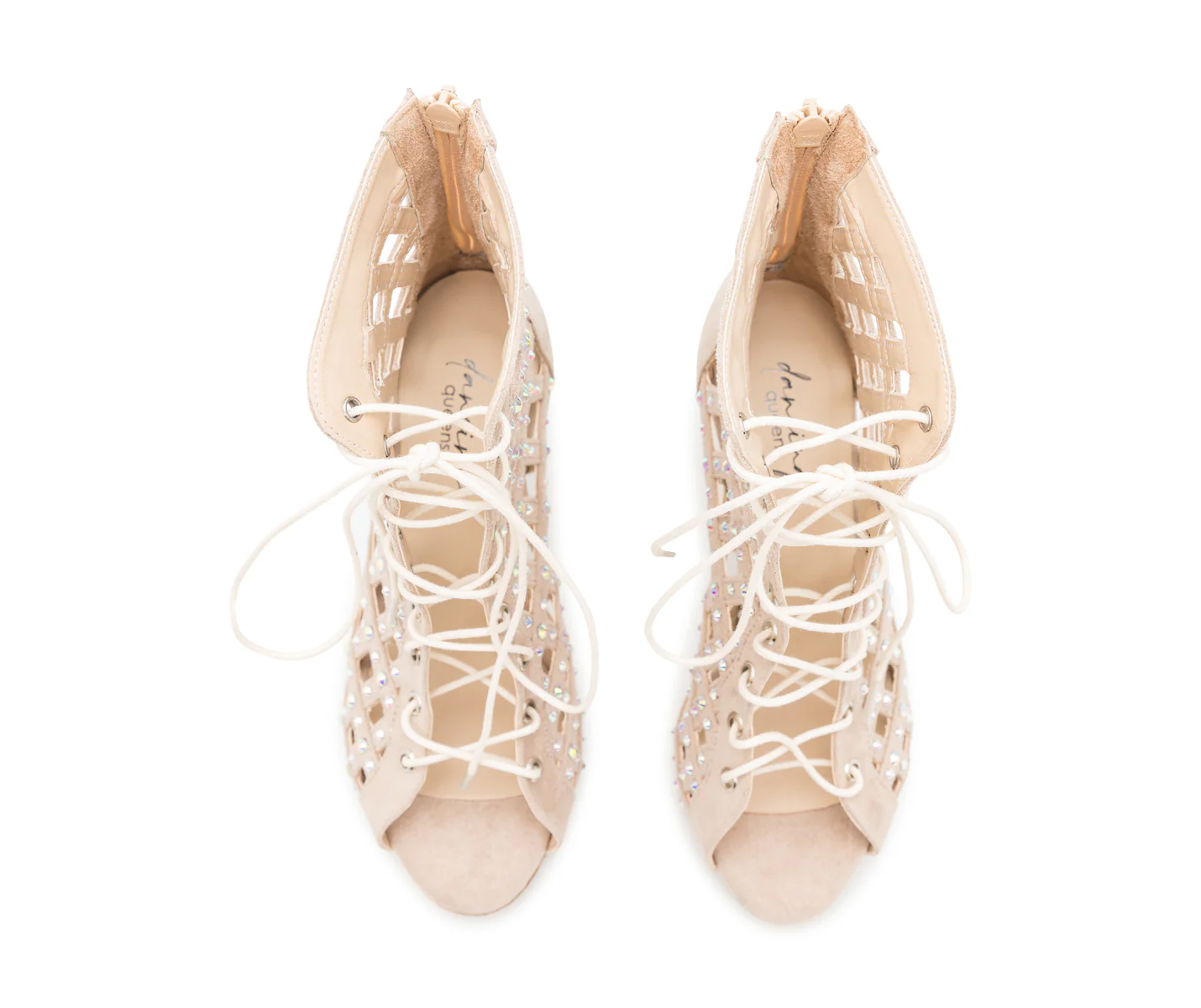 Magnet Glow Tanzschuhe in Beige Wildleder - Image 7