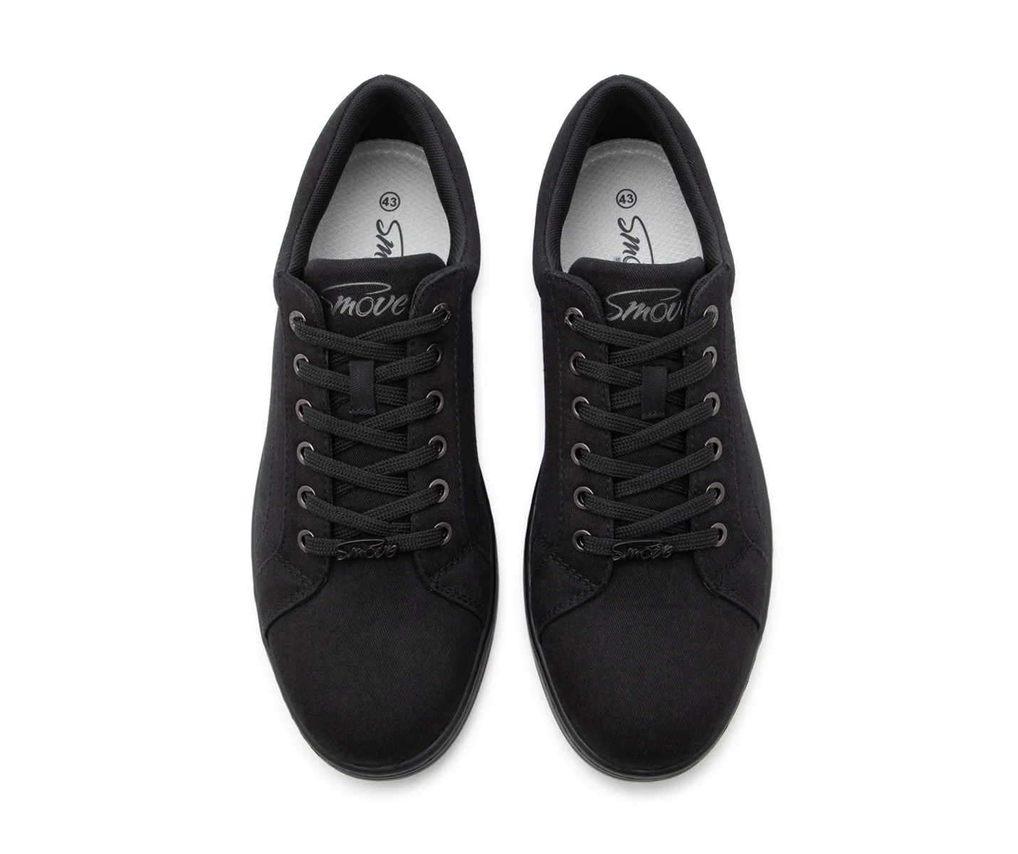 SMOVE Breeze Dance Sneaker in Schwarz mit schwarzer Sohle für Männer - Image 6
