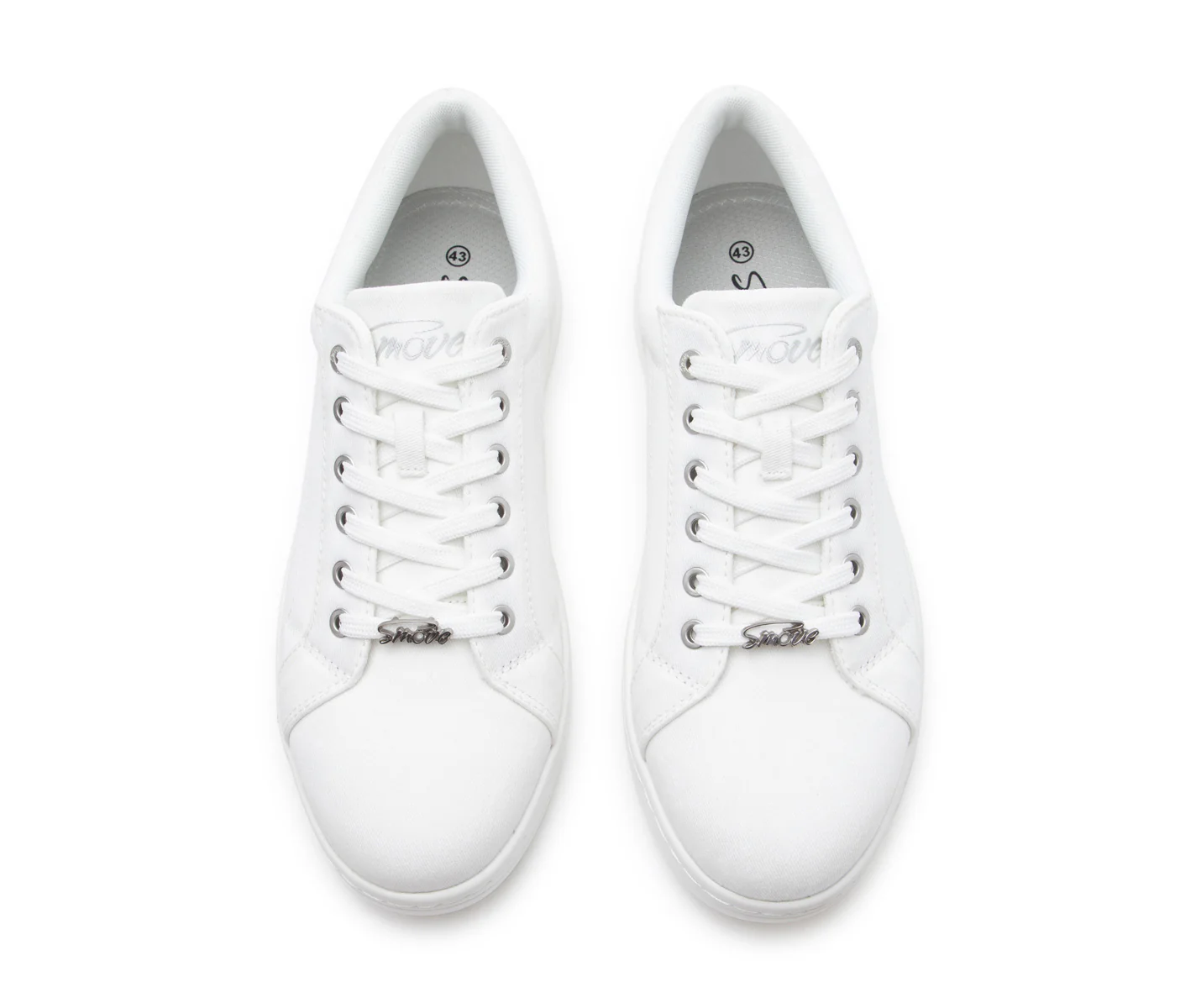 SMOVE Breeze Dance Sneaker in Weiss Canvas für Männer - Image 6
